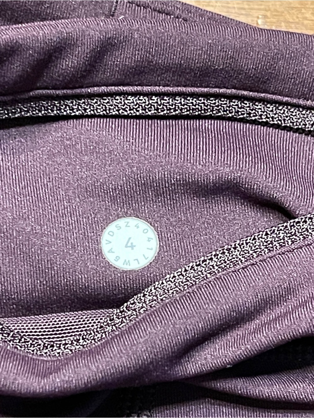 lululemon athletica Purple Leggings women’s size 4 - Picture 3 of 4
